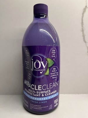 New Joy Mangano Miracle Clean Multi-Surface Cleaner Fresh Linen 28 fl oz 28oz