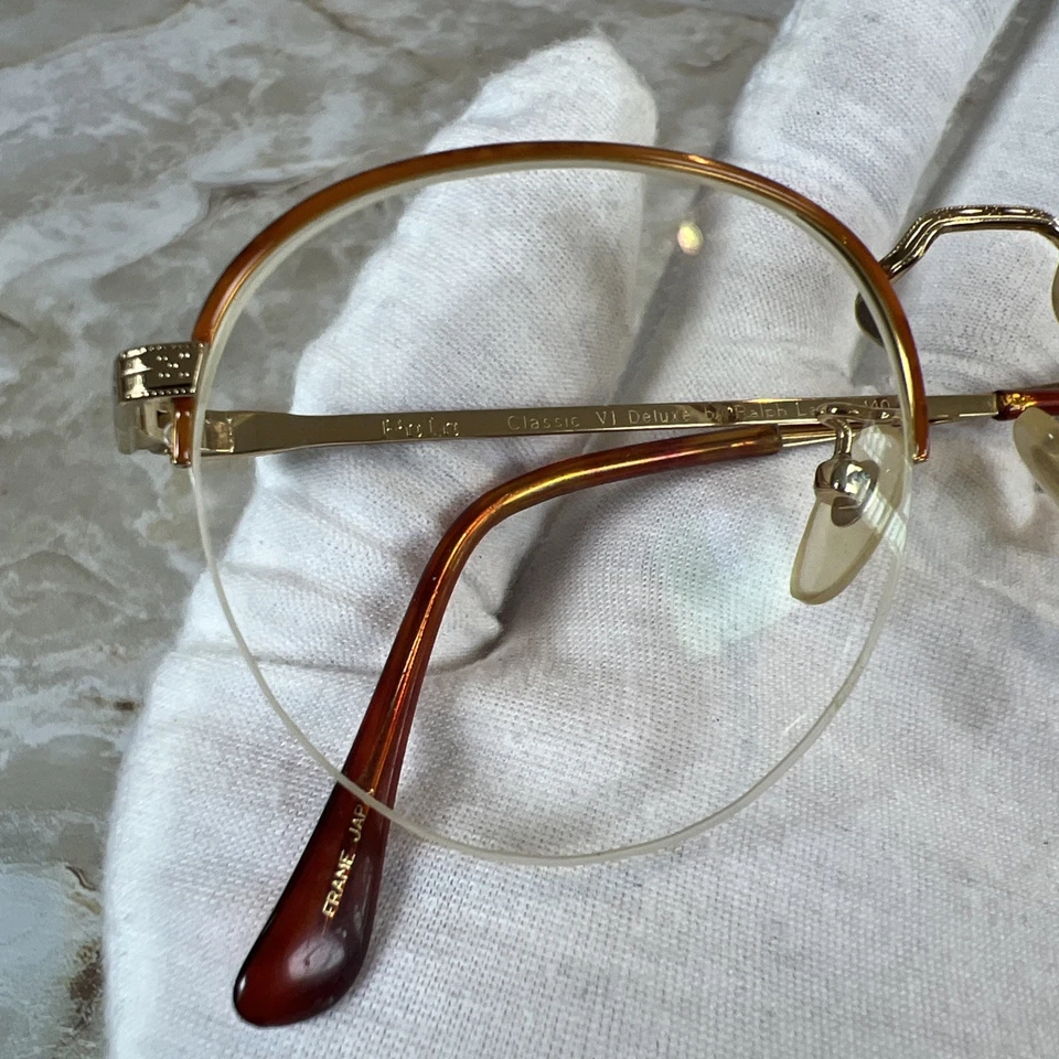 Vintage Polo Ralph Lauren Eyeglasses Classic VI Deluxe Frame Japan *FOR FRAMES - Image 3 of 4