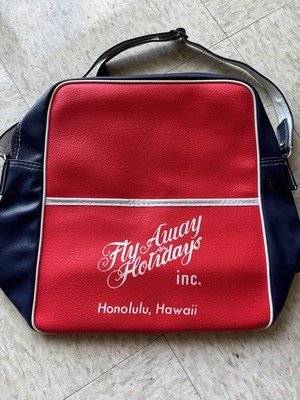 Vintage Travel Bag   Fry Away Holiday   Honolulu Hawaii