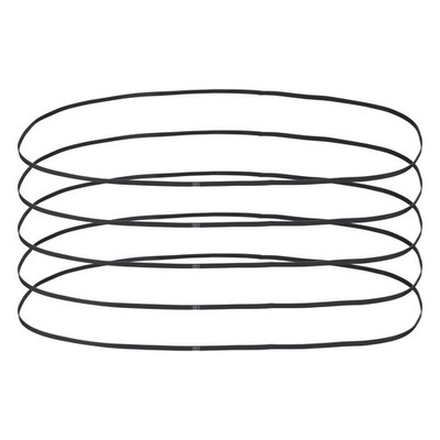 1350mm GT-2 Timing Belt, 5pcs 6mm Width 2mm Pitch 3D Printing Closed Loop, Black