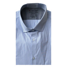 Calvin Klein Mens Extreme Slim Fit Dress Shirt in French Blue Sz Medium