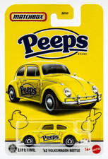 2026 Matchbox Candy 1962 Volkswagen Beetle YELLOW PEEPS FSC