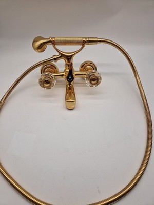 Jado Perlrand Crystal Wannenarmatur,Gold
