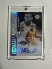 2018-19 Panini Optic Contenders Magic Johnson Legendary Silver Prizm Auto /49