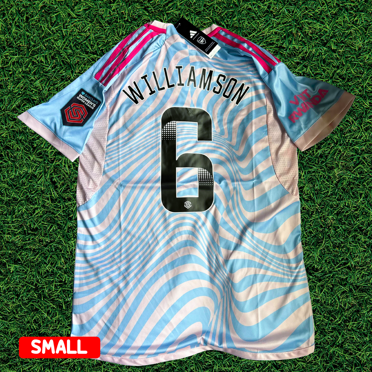 2023-24 Arsenal x Stella McCartney Leah Williamson #6 WSL Jersey Women's  Small