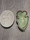 Vtg Frankoma Ceramic Pottery Christmas Glossy Decorative Dish Trinket