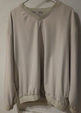 Callaway Golf Sweater Extra Large Beige Outdoor Pullover V-neck Logo 