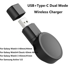 USB Type-C Dual Mode Wireless Magnetic Charger For Galaxy 4 40mm/44mm Active 1/2