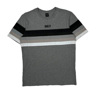 Thermonuclear Racing Team Oakley Striped T-Shirt - XL Grau Baumwolle