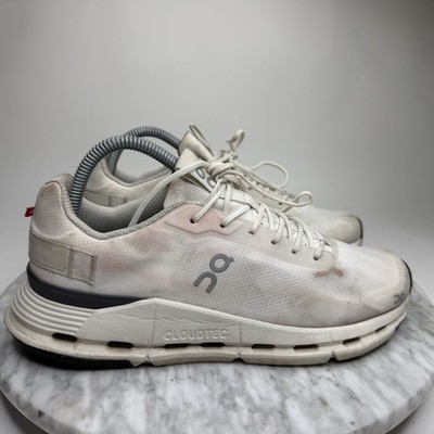 On Cloud Cloudnova White Eclipse Running Athletic Shoes Womens Size 9 26.98478