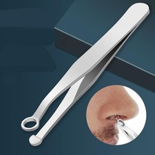 Nose Hair  Eyebrow Trimming Tweezers Stainless Steel Precision Facial Grooming