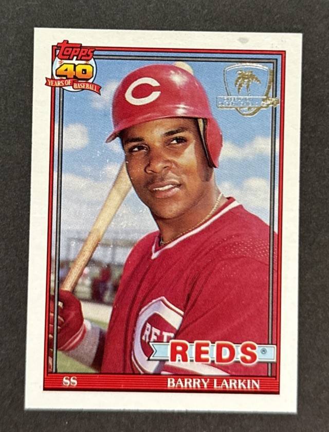1991 Topps Desert Shield BARRY LARKIN Cincinnati Reds HOF #730