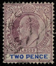 LAGOS  52 (SG56) - King Edward VII 