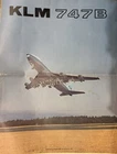 1971 KLM AIRLINES B747 INTRO MAGAZINE BROCHURE CUTAWAY STEWARDESS VINTAGE