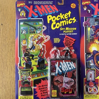 1994 Toy Biz X-Men Complete Series I Pocket Comics Playsets in