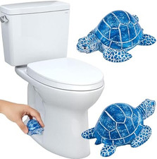 2Pcs Turtle Toilet Bolt Covers Decorative,Sea Turtle Bathroom Accessories Decor,