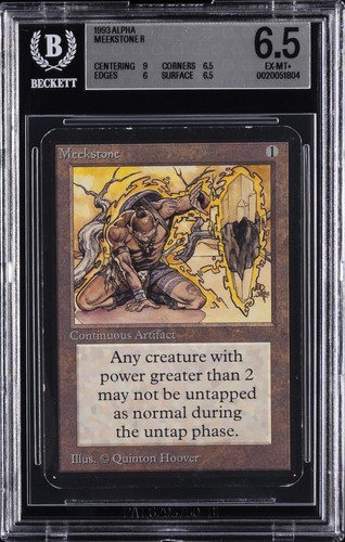1993 MAGIC: THE GATHERING ALPHA R MEEKSTONE BGS 6.5