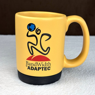 RARE! Vtg BandWidth ADAPTEC Computer Apple Microsoft Promo Advertising Mug 90s!