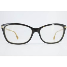 Jimmy Choo 96 7VI Dark Tortoise Gold Cat Eye Eyeglasses Frames Italy 52-14-140