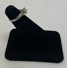 Platinum Natural Diamond Ring Princess Cut 4.2 Grams Size 2.75 Aprx 0.40 CTW — photo 3