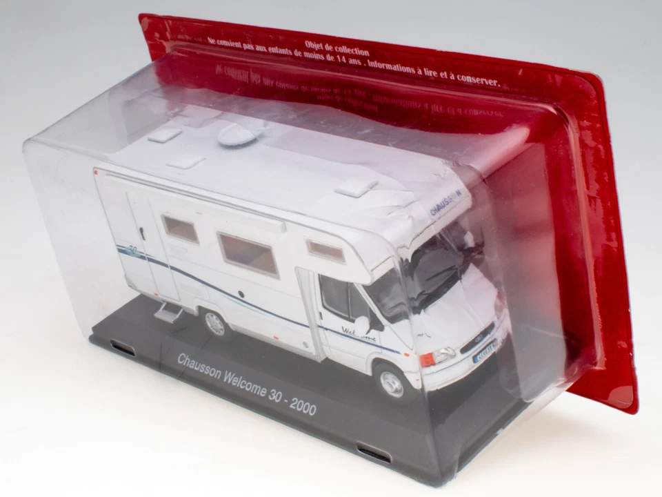 Chausson Welcome 30 Ford Transit 2000 Camper Modellauto Hachette 1:43 - Bild 3 von 3
