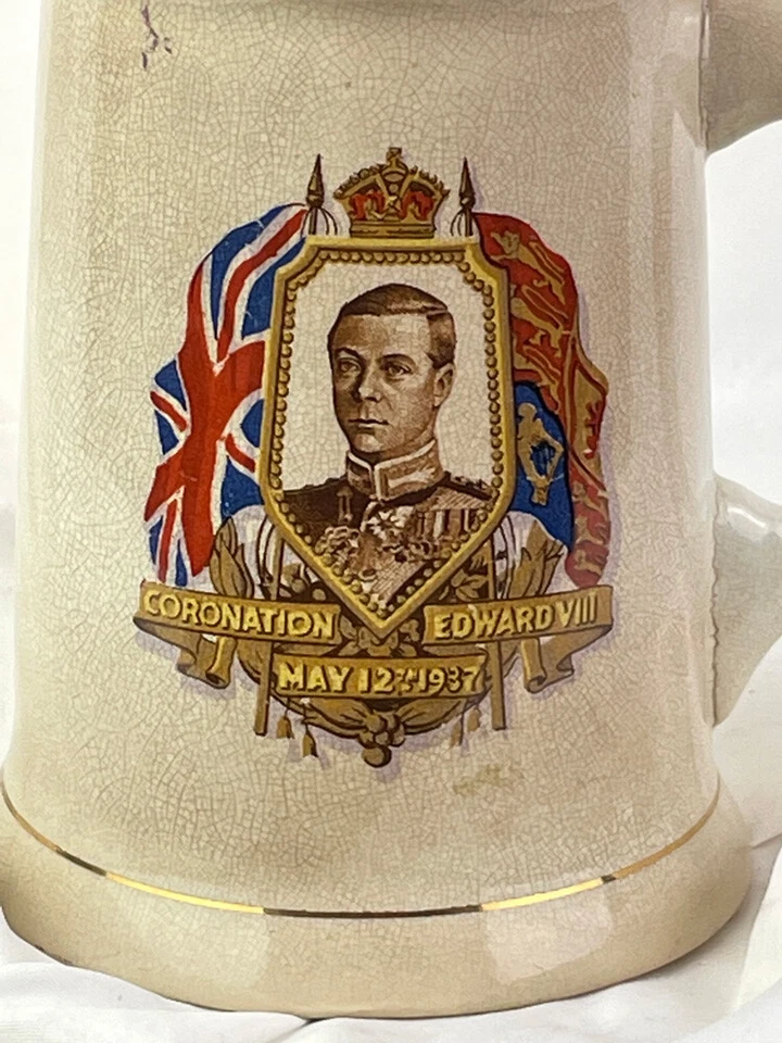 Very COLLECTIBLE: 1937 Prince Edward VIII Coronation mug - Image 3 of 4