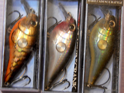3-lot Rapala Clackin Crank CNC-74 mix-color 18g/7cm diving 1.2m