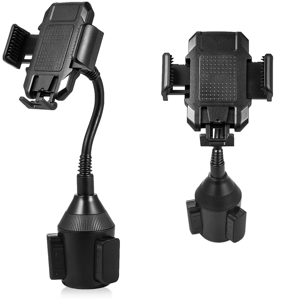 Soporte de montaje universal para taza de coche giratorio 360° ajustable soporte de cuello largo Foto 2 de 4