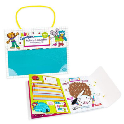 Schulanfang Vorschule Geschenk ABC Activity Lernkoffer Buchstaben A-Z Wisch  Weg