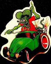 Rat Fink Sticker Convertible Vw Rat Rod 3 X 3 14 Glossy Rat Fink Sticker Convertible Vw Rat Rod 3 X 3 14 Glossy