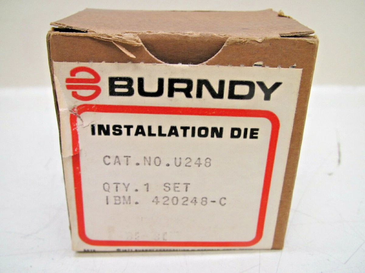 New Burndy U248 Index 246 248 U Die Y35 Hydraulic Crimper Crimping
