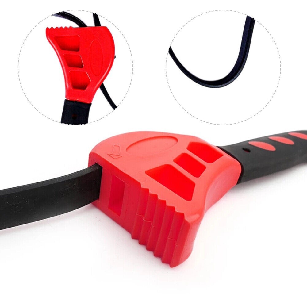 Rubber Strap Wrench Grip Tighten Bottle Spanner Oil Filter Opener High