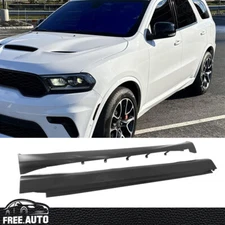 Side Skirts Fits 11-25 Dodge Durango 21+ Hellcat Style Rocker Panels LH RH Set