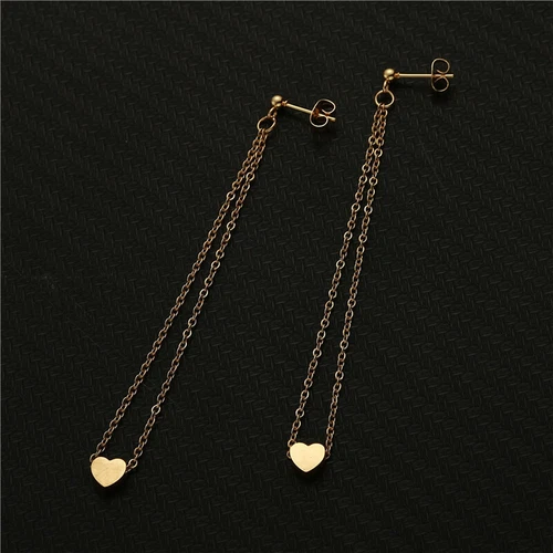 Herz Butterfly-Verschluss Mode-Ohrschmuck