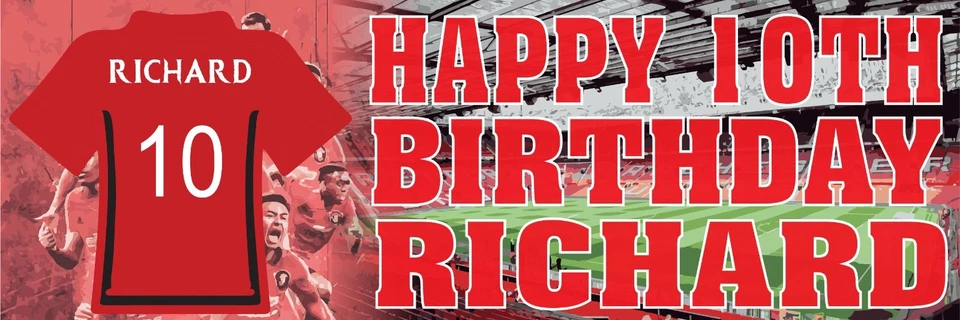 Football 2No. Personal Birthday Banners - Image 3 of 4