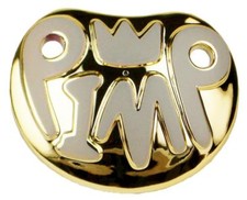 GOLD PIMP NOVELTY CHILDS FUNNY PACIFIER unique baby SILICONE KIDS Novelties