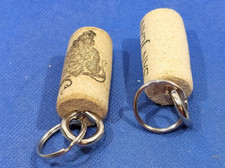 Floating Keychain Boat keys Swimming Pool Vintage Wine Cork Keyring lot Of 2