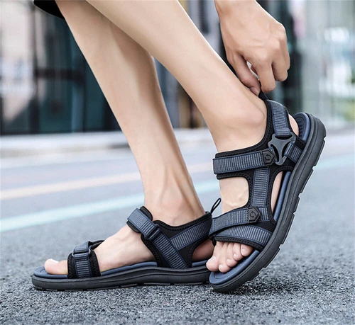 Men's Sandals Outdoor Hiking Sandals Waterproof Sports Walking Water Sandals - Picture 4 of 14