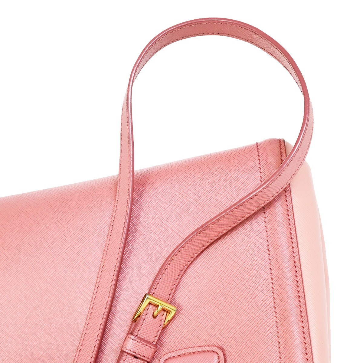 PRADA MILANO Logo 2Way Shoulder Hand Bag Saffiano Leather