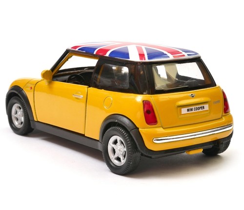 Mini Cooper with British Flag Car Model Diecast 1:34-1:39 Scale Welly - Picture 5 of 6