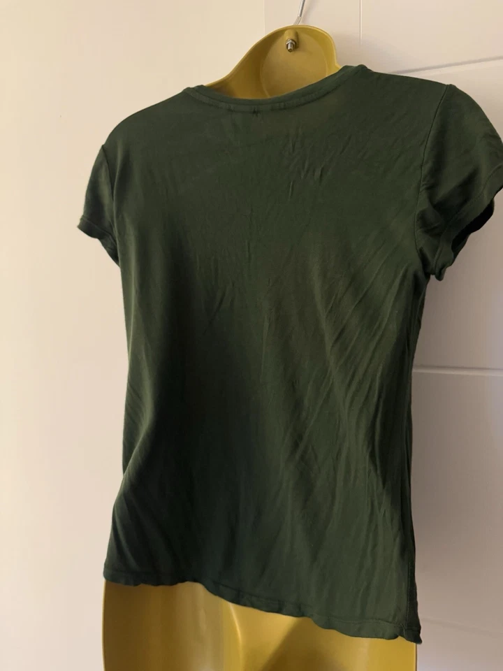 H&M Green Sequin Snake T-Shirt Women’s Size M Graphic Tee Boho Rock Chic Style - Image 4 of 4