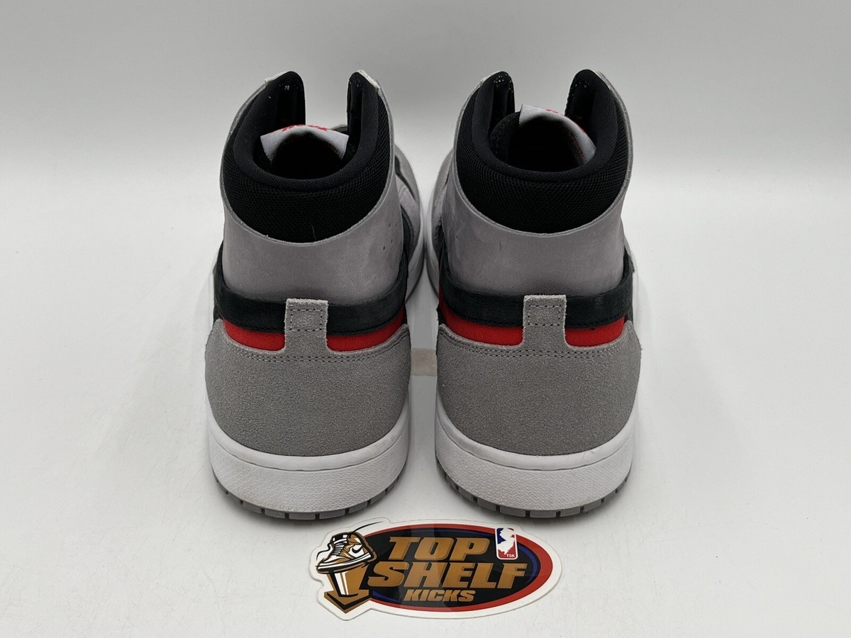 Nike Air Jordan 1 High Zoom Comfort Cement Red And Grey Retro High-Tops Size 12 Air Jordan 1 High Zoom Comfort Cement Fire Red 2023 Size  main image 4