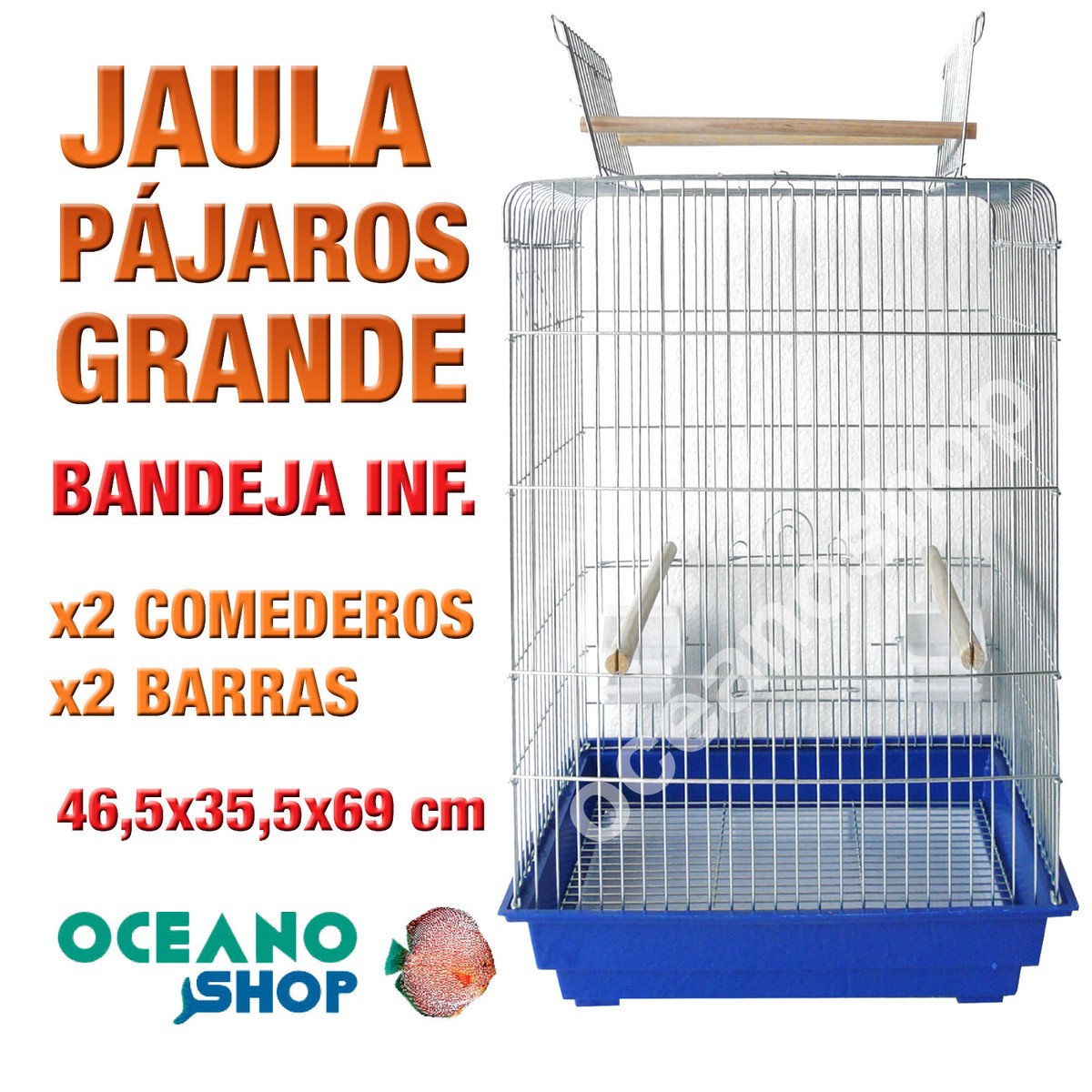 Mochila De Jaula De Los 80 JAULA GRANDE PÁJAROS CON APERTURA