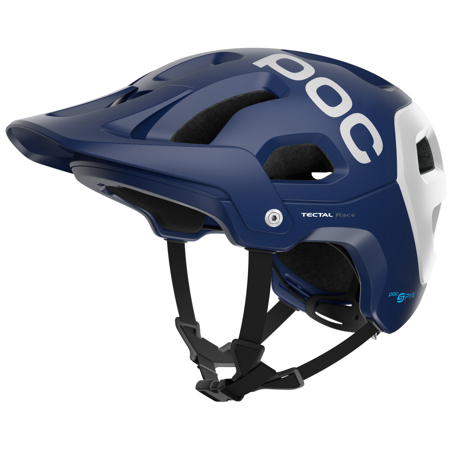 Casco MTB POC Tectal Race SPIN Azul Blanco XS A S 51 A 54 cm