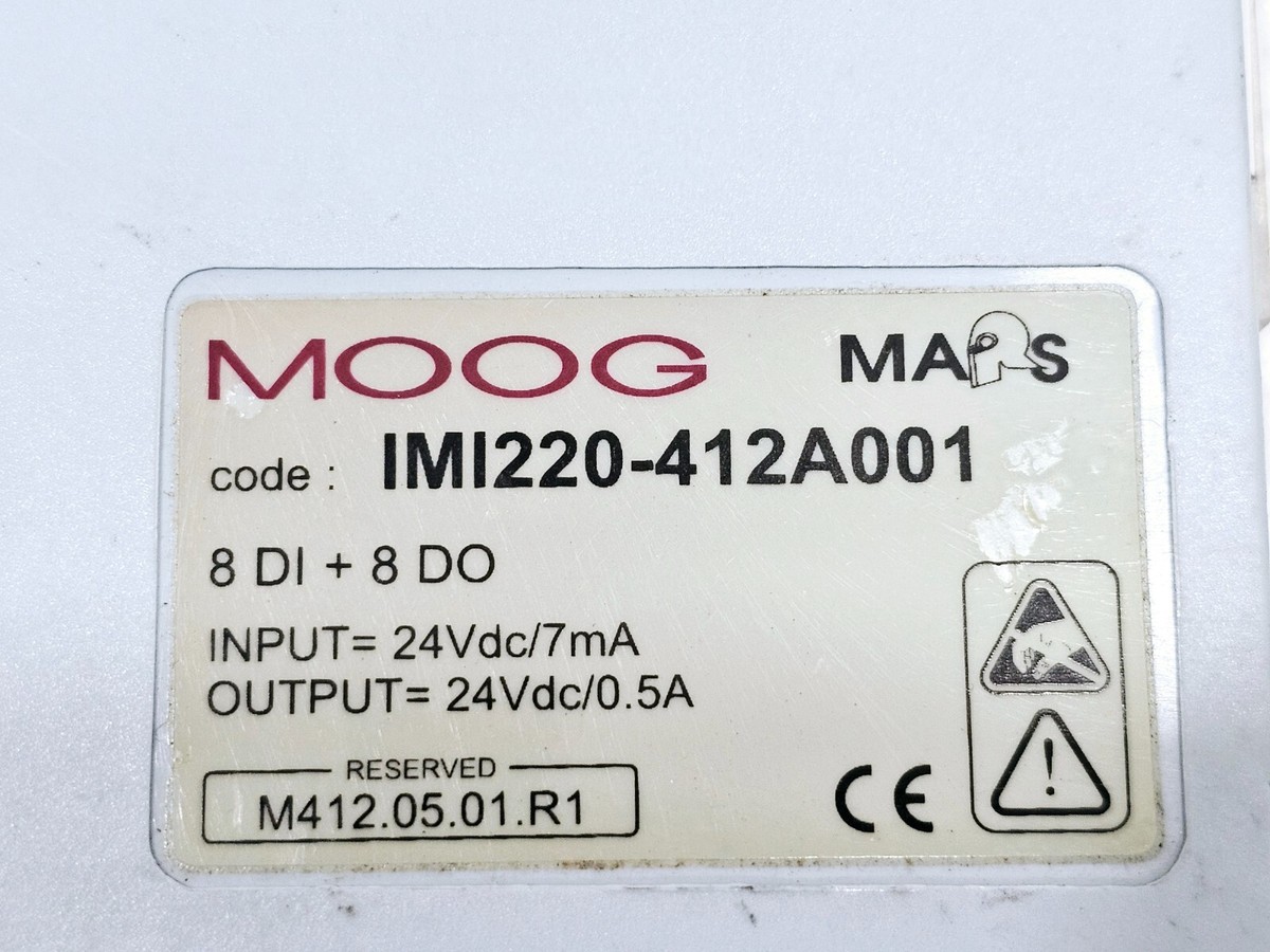MOOG / MARS IMI220-412A001 MICROSET INPUT MODULE 8 DI + 8 DO (NEW