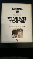 Steve lawrence Eydie Gorme We Can Make It Together Rare Promo Poster Ad Framed!