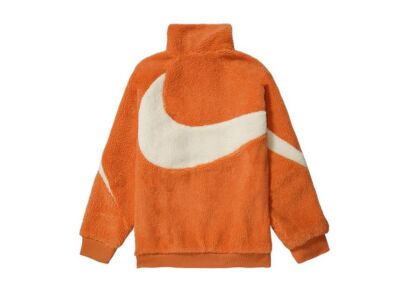 Nike Big Swoosh Reversible Boa Jacket Hot Curry | eBay
