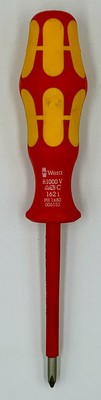 1 x Wera Screwdriver for Phillips, with Kraftform Handle 162i PH1 x 80 mm