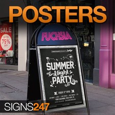POSTER PRINTING for A-Board & Clip/Snap Frame - A0,A1,A2 etc. Pubs,Clubs & Bars