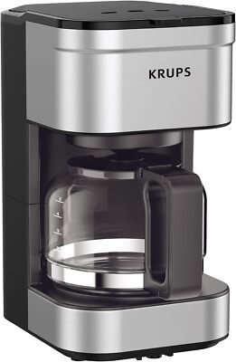  Coffee maker: stainless steel design, pause, reusable filter coffee cups
